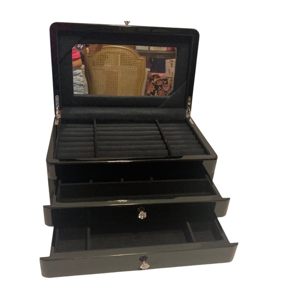 Storage & Organization Vintage Large Wooden Deluxe Jewelry Box Poshmark